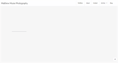 Desktop Screenshot of matthewmuisephotography.com